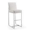 Manhattan Comfort Element 29" Faux Leather Bar Stool in Pearl White and Polished Chrome -Kitchen & Dining Furniture Sales Store Manhattan20Comfort BS010xxPWxxAxx89baa8