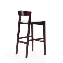 Manhattan Comfort Klismos Barstool in Ivory and Dark Walnut -Kitchen & Dining Furniture Sales Store Manhattan20Comfort BS014 IV E