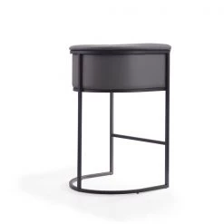 Manhattan Comfort Cosmopolitan Barstool in Grey and Black -Kitchen & Dining Furniture Sales Store Manhattan20Comfort BS015 GY F