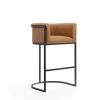 Manhattan Comfort Cosmopolitan Barstool in Camel and Black -Kitchen & Dining Furniture Sales Store Manhattan20Comfort BS015xxCLxxAxxf3d5cf
