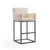 Manhattan Comfort Ambassador Barstool in Cream and Black -Kitchen & Dining Furniture Sales Store Manhattan20Comfort BS017xxCRxxAxx86bb7a