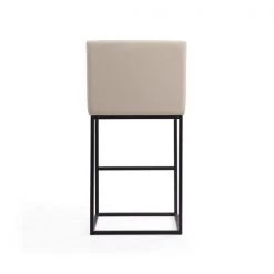 Manhattan Comfort Ambassador Barstool in Cream and Black -Kitchen & Dining Furniture Sales Store Manhattan20Comfort BS017xxCRxxFxx87f1eb