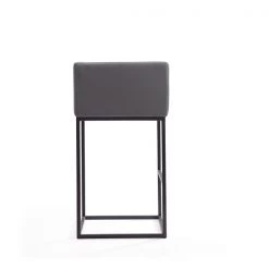 Manhattan Comfort Embassy Barstool in Grey and Black -Kitchen & Dining Furniture Sales Store Manhattan20Comfort BS018 GY E