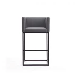 Manhattan Comfort Embassy Barstool in Grey and Black -Kitchen & Dining Furniture Sales Store Manhattan20Comfort BS018xxGYxxDxxf5404d