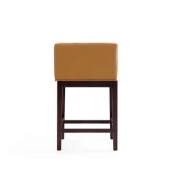 Manhattan Comfort Kingsley Counter Stool in Camel and Dark Walnut -Kitchen & Dining Furniture Sales Store Manhattan20Comfort CS005 CL G
