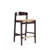 Manhattan Comfort Klismos Counter Stool in Camel and Dark Walnut -Kitchen & Dining Furniture Sales Store Manhattan20Comfort CS007xxCLxxAxxbfc02c