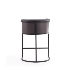 Manhattan Comfort Cosmopolitan Counter Stool in Pebble and Black -Kitchen & Dining Furniture Sales Store Manhattan20Comfort CS008 PE F