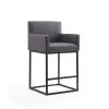 Manhattan Comfort Ambassador Counter Stool in Grey and Black -Kitchen & Dining Furniture Sales Store Manhattan20Comfort CS010xxGYxxAxxfd9d8d