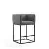 Manhattan Comfort Embassy Counter Stool in Grey and Black -Kitchen & Dining Furniture Sales Store Manhattan20Comfort CS011xxGYxxAxx2d4213