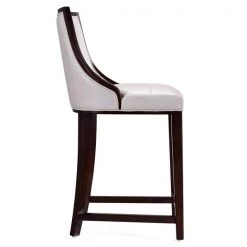 Manhattan Comfort Fifth Ave Counter Stool in Pearl White and Walnut -Kitchen & Dining Furniture Sales Store Manhattan20Comfort CS012xxPWxxExx99ee4f