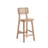 Manhattan Comfort Versailles Counter Stool in Nature Cane