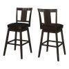 Monarch Specialties BARSTOOL, 44"H / ESPRESSO / SWIVEL BAR HEIGHT, PK 2