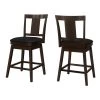 Monarch Specialties BARSTOOL, 39"H / ESPRESSO / SWIVEL COUNTER HEIGHT, PK 2