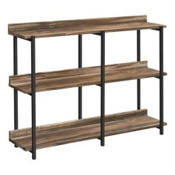 Monarch Specialties Hall Console Accent Table - 48"L / Brown Reclaimed / Black