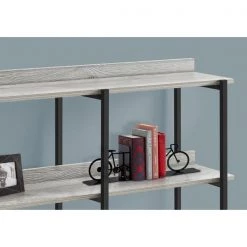 Monarch Specialties Hall Console Accent Table - 48"L / Grey / Black Metal -Kitchen & Dining Furniture Sales Store Monarch20Specialities Ixx2217xxfeatxx152b20