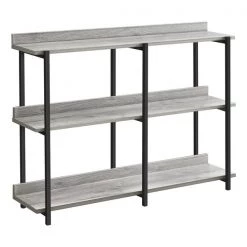 Monarch Specialties Hall Console Accent Table - 48"L / Grey / Black Metal