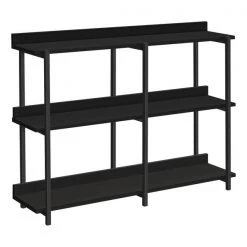 Monarch Specialties Hall Console Accent Table - 48"L / Black / Black Metal