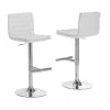 Monarch Specialties Barstool, 2Pcs, White, Chrome Metal Hydraulic Lift -Kitchen & Dining Furniture Sales Store Monarch20Specialities Ixx2355xxwhite