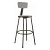 National Public Seating NPS 30" Heavy Duty Steel Stool With Backrest, Black -Kitchen & Dining Furniture Sales Store National20Public20Seating20Corp 6230Bxx10xxxx1xx