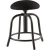 National Public Seating 18"-25" HT Adjust Stool, 3" Fabric Padded Black Seat/Black Frame -Kitchen & Dining Furniture Sales Store National20Public20Seating20Corp 6810S 10201