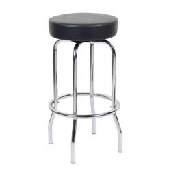Boss 29" Chrome/Black Stool