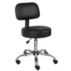 Boss Black Caressoft Medical Stool with Back Cushion -Kitchen & Dining Furniture Sales Store Norstar20Office20Products20Inc B245 BK