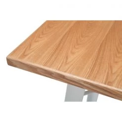 Ofm 24" Square White Metal Bar Table with Wood Top -Kitchen & Dining Furniture Sales Store OFM20LLC 161 BT24 WHT NT 07