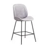 Sego Lily Kinyon Barstools Gray Velvet 2PK