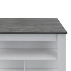 Sego Lily Lindon Kitchen Island in White with Smokey Oak Top -Kitchen & Dining Furniture Sales Store RST20Brands20LLC SLxxKISLxx1xxWHTASHxxmainxx04xx36f1b9