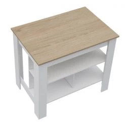 Sego Lily Lindon Kitchen Island in White with Oak Top -Kitchen & Dining Furniture Sales Store RST20Brands20LLC SLxxKISLxx1xxmainxx06xxcd0851