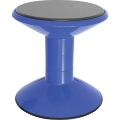Storex Stool, Active Seating, Wiggle, 13"Dia x 12"-18"H, Blue