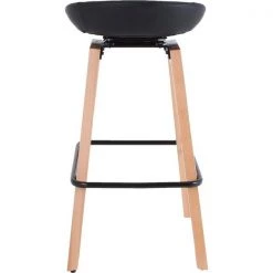 Lorell Guest Stool, Low-back, Wood Legs, 17-3/8"x14-1/8"x33-1/2", BK -Kitchen & Dining Furniture Sales Store S.P.20Richards20Company 32cd754367e6d25baf64c69ab9a810c6xxba7510