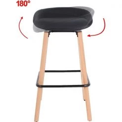 Lorell Guest Stool, Low-back, Wood Legs, 17-3/8"x14-1/8"x33-1/2", BK -Kitchen & Dining Furniture Sales Store S.P.20Richards20Company 3cbd27ea6fbf86e8fabe6c2ae753112cxx7a4941