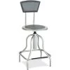 Safco Hi Base w/Back Diesel Stool, 16-1/4"x41", Silver -Kitchen & Dining Furniture Sales Store S.P.20Richards20Company 70344b9ce3a02cadef8ab1346b2333aaxx3c9854