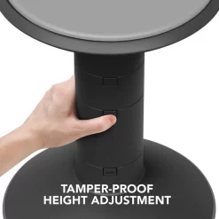 Storex Stool, Active Seating, Wiggle, 13"Dia x 12"-18"H, Black -Kitchen & Dining Furniture Sales Store S.P.20Richards20Company 84716e9ca32fdbf91f19e59017cb2cadxxda1597