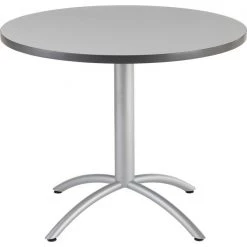 Iceberg Cafe Table, 36" Round, 36"x30", Gray