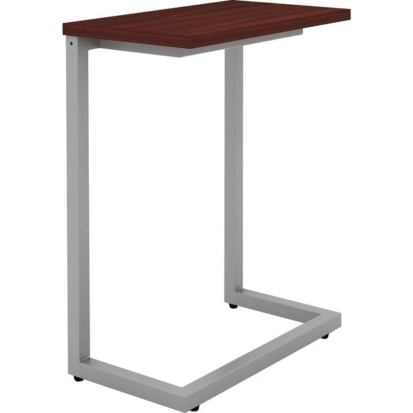 Rectangle Lorell Guest Area Cantilever Table, 9.9 W, 17.4 L, 26.5 H, Laminate Top, Mahogany 3 Rectangle Lorell Guest Area Cantilever Table, 9.9 W, 17.4 L, 26.5 H, Laminate Top, Mahogany