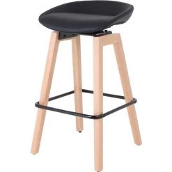 Lorell Guest Stool, Low-back, Wood Legs, 17-3/8"x14-1/8"x33-1/2", BK -Kitchen & Dining Furniture Sales Store S.P.20Richards20Company a1e597351a8aaecc5ecdbf907c25afacxxbe9cfa