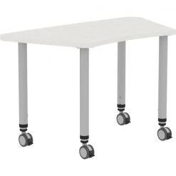 Trapezoid Lorell Height-adjustable Trapezoid Table, 23.62 W, 48 L, 33.62 H, Laminate Top, Grey -Kitchen & Dining Furniture Sales Store S.P.20Richards20Company af99bfa26089000bc971ab404cab3ab3xx6c3fa6