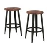 Hastings Home Countertop Metal Bar Stools, 2 Pack