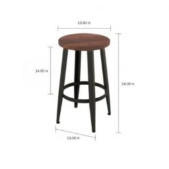 Hastings Home Countertop Metal Bar Stools, 2 Pack -Kitchen & Dining Furniture Sales Store TG20Midco20LLC20dba20Trademark20Global20LLC 80xxfstlxx7xx1