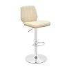Armen Living LCSBBAWACR Sabine Adjustable Swivel Cream Faux Leather with Walnut Back & Chrome Bar Stool -Kitchen & Dining Furniture Sales Store Unbeatablesale20Inc ARMRT5533xx650xxd8a04d