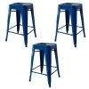 Ameri Home BS24BLUE3 24 in. Loft Blue Metal Bar Stool - 3 Piece -Kitchen & Dining Furniture Sales Store Unbeatablesale20Inc BFFT3524xx650xx203c0f