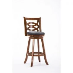 Boraam 61529 29 in. Seina Bar Stool; Walnut