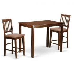 Gsi Homestyles Counter Height Dining Top Table & 2 Kitchen Chairs; Yarmouth