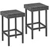 Templeton Palm Harbor Outdoor Wicker 24 in. Counter Height Stools - Grey -Kitchen & Dining Furniture Sales Store Unbeatablesale20Inc MDMC2176xx650xx5b1663