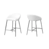 Monarch I 2296 Barstool - 2 Piece; White; Chrome Base & Counter Height -Kitchen & Dining Furniture Sales Store Unbeatablesale20Inc MNRCH3617xx650xxa86a64
