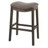 Ashton Shoreline Brands NH100153-FBS-WG Sadie 30 in. Bar Height Stool with Erin Cobble Fabric - Wire Brushed Weathered Grey -Kitchen & Dining Furniture Sales Store Unbeatablesale20Inc NDHML014xx650xx40639e