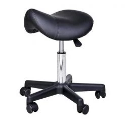 Onlinegymshop.Com Online Gym Shop CB15817 Adjustable Swivel Salon Massage Spa Seat Tattoo Chair Saddle Stool; Black