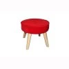 Ore Furniture HB4652 13.5 in. Bright Red Mid-century Foot Stool